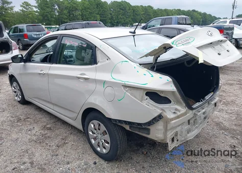 2016 Hyundai Accent Se из США, поврежденный, VIN KMHCT4AE7GU002901